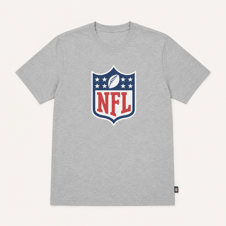 تیشرت یونیسکس آستین کوتاه NFL با فرم راحت در رنگ طوسی