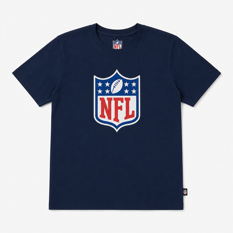 تیشرت یونیسکس آستین کوتاه NFL با فرم راحت در رنگ سرمهای