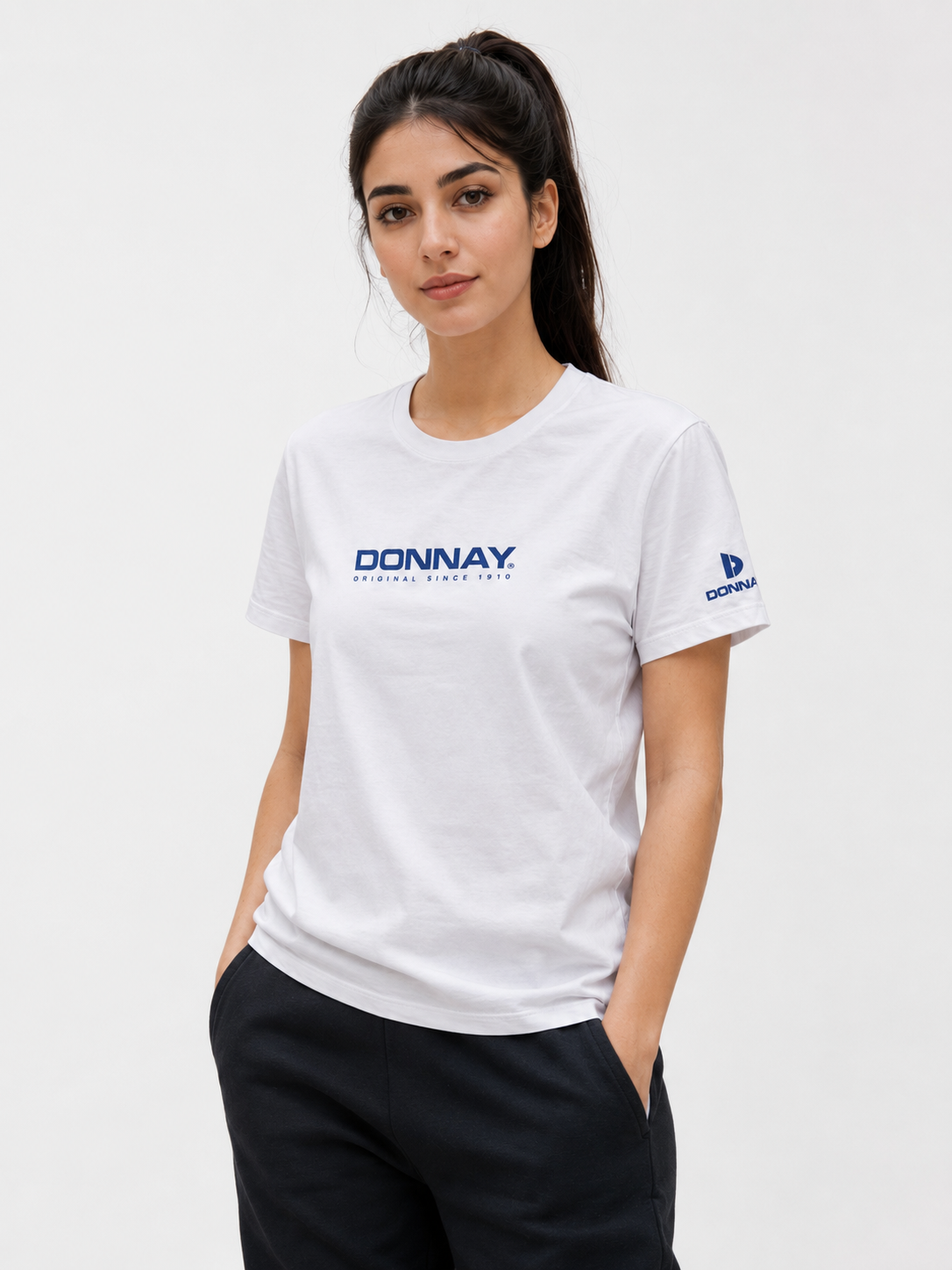 تیشرت زنانه سفید  Donnay