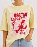 جزئیات چاپ گرافیکی تیشرت زنانه Lobster