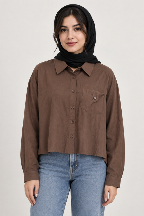 شومیز کراپ تکجیب زنانه
